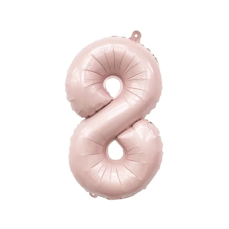 Pink mylar number balloons deals