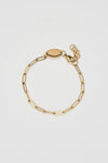 Paperclip Bracelet in Gold // Brenda Grands