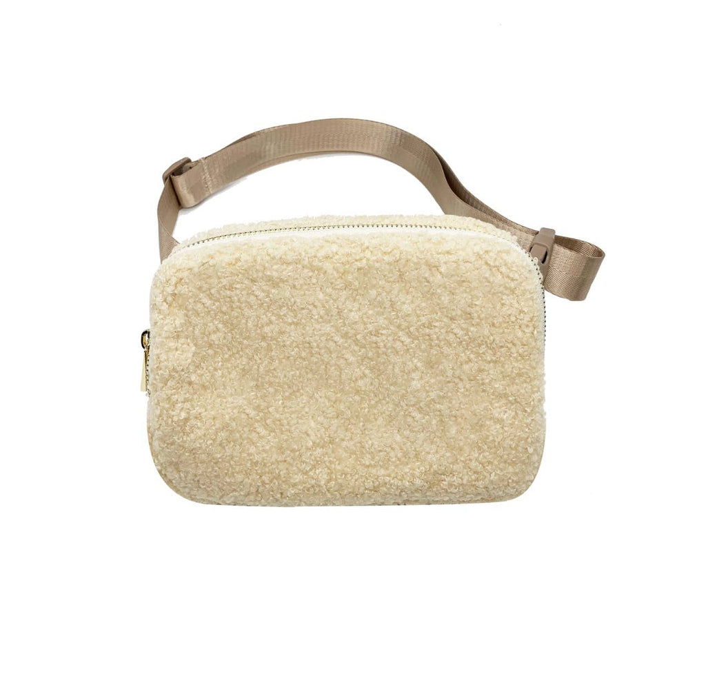 Bum Belt Sherpa Bag in Burnt Caramel - Luna Boutique