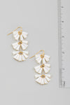 Tiered Glass Bead Drop Earrings