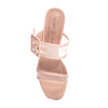 yippy mesh nude sandal heels