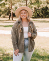 Ava Shacket in Olive