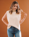 Collins Vest in Cream