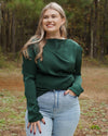 Nola Top in Forest Green