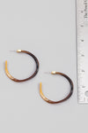 acetate twist c hoop earrings (more colors)