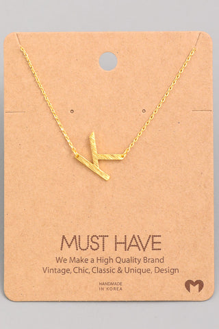 Initial Pendant Necklace {Gold - Silver}