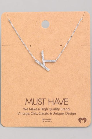 Initial Pendant Necklace {Gold - Silver}