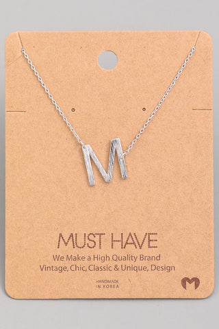 Initial Pendant Necklace {Gold - Silver}
