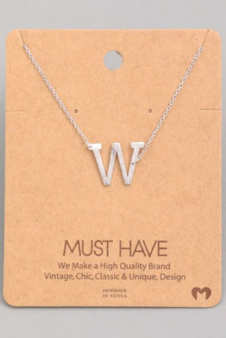 Initial Pendant Necklace {Gold - Silver}