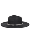 black rhinestone hat