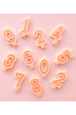 Peach Number Candles