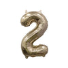 Gold Mylar Number Balloon