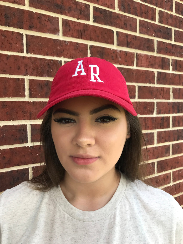 Red Retro Hat - Arkansas - Luna Boutique