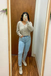 Oatmeal Button Down Cardigan