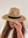 tan straw hat