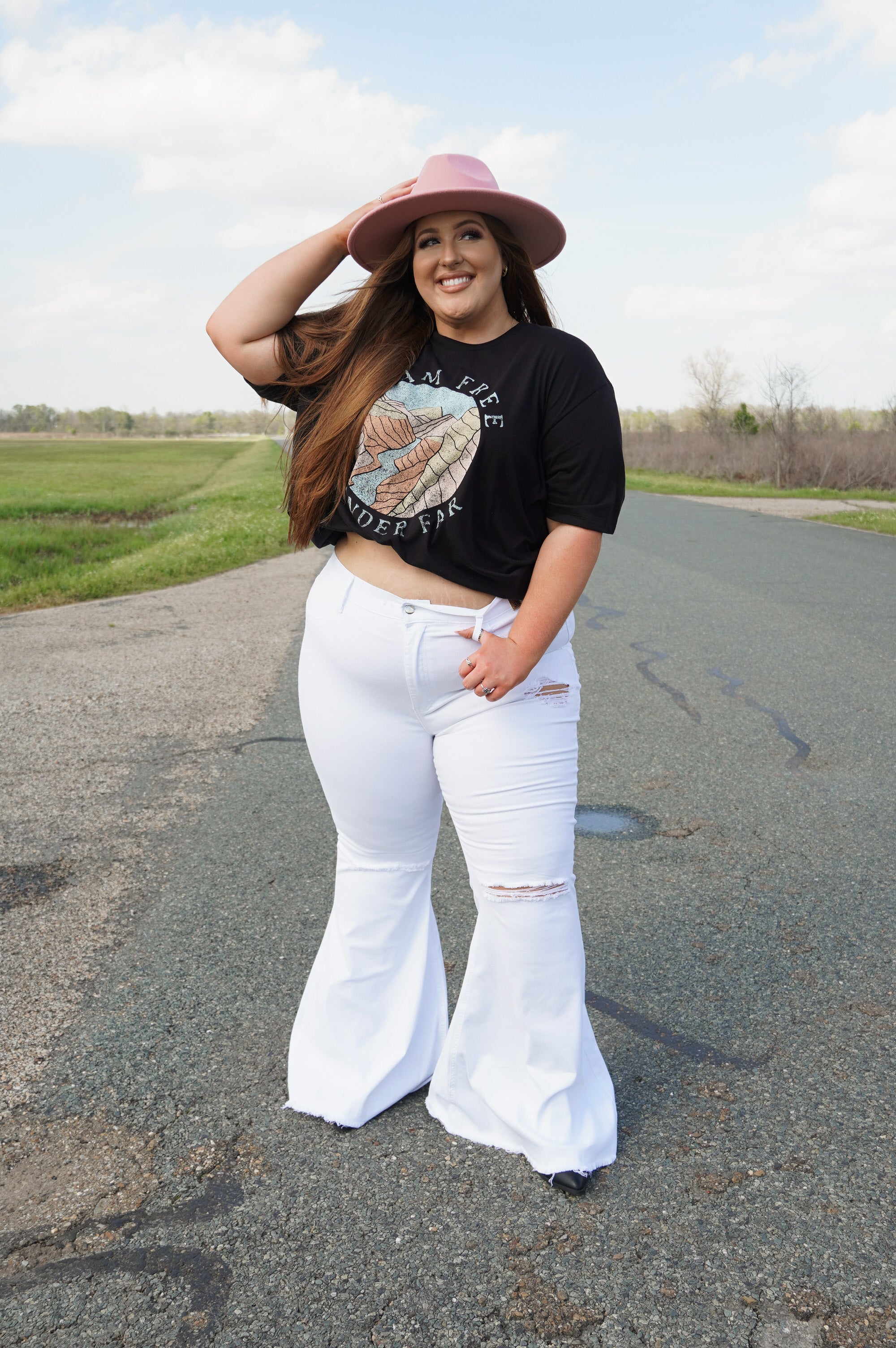 Grey Rodeo Graphic Top - Luna Boutique