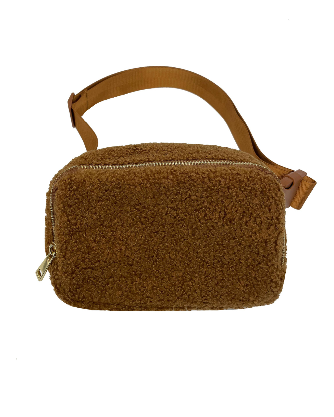 Bum Belt Sherpa Bag in Burnt Caramel - Luna Boutique